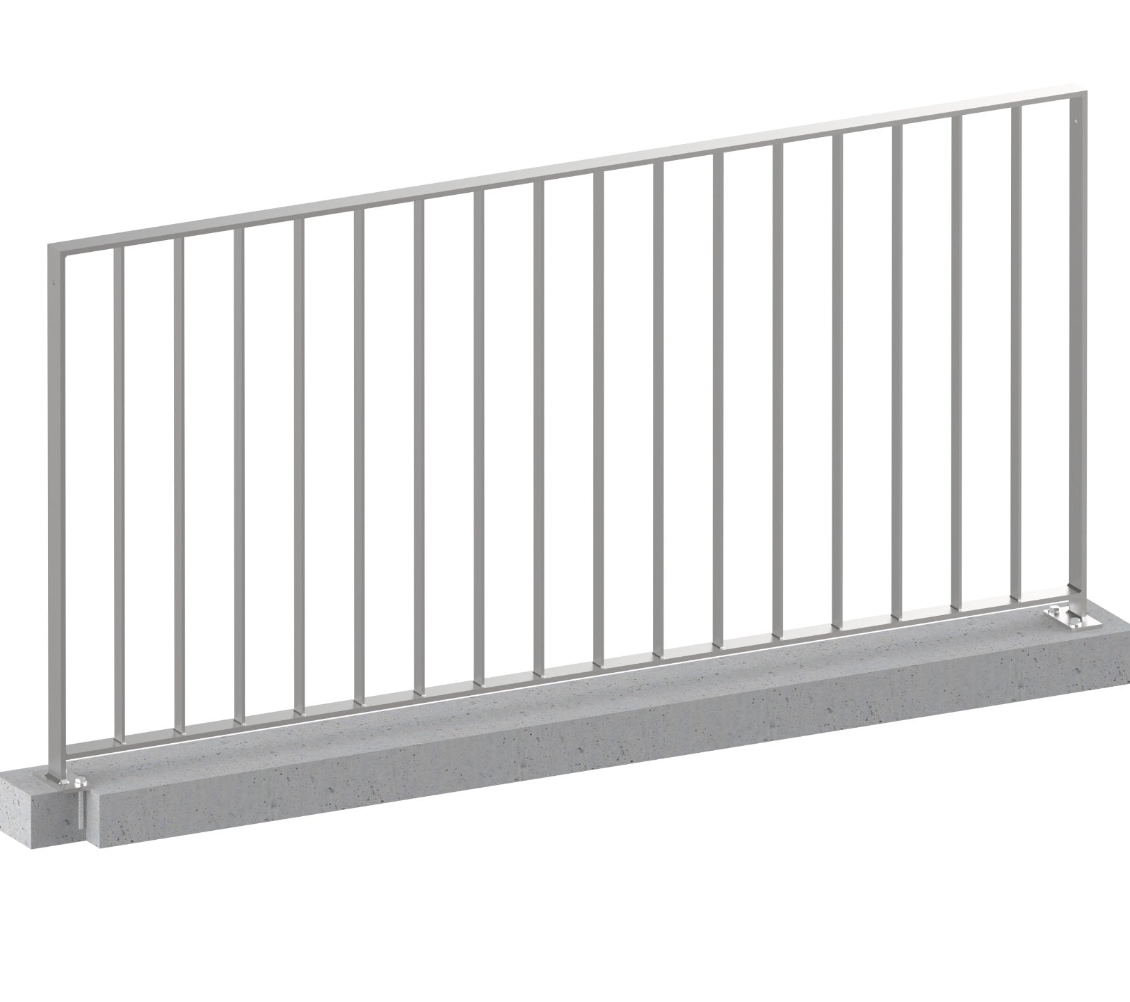 Zaun, Geländer Modell Simple Edelstahl aufgeschraubt