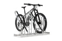Stabiler Fahrradständer aus Metall mit Mountainbike, Fahrradparksystem für breite Reifen