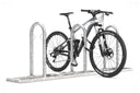 Fahrradparksystem aus Metall mit Mountainbike, sicherer Fahrradständer für Außenbereiche