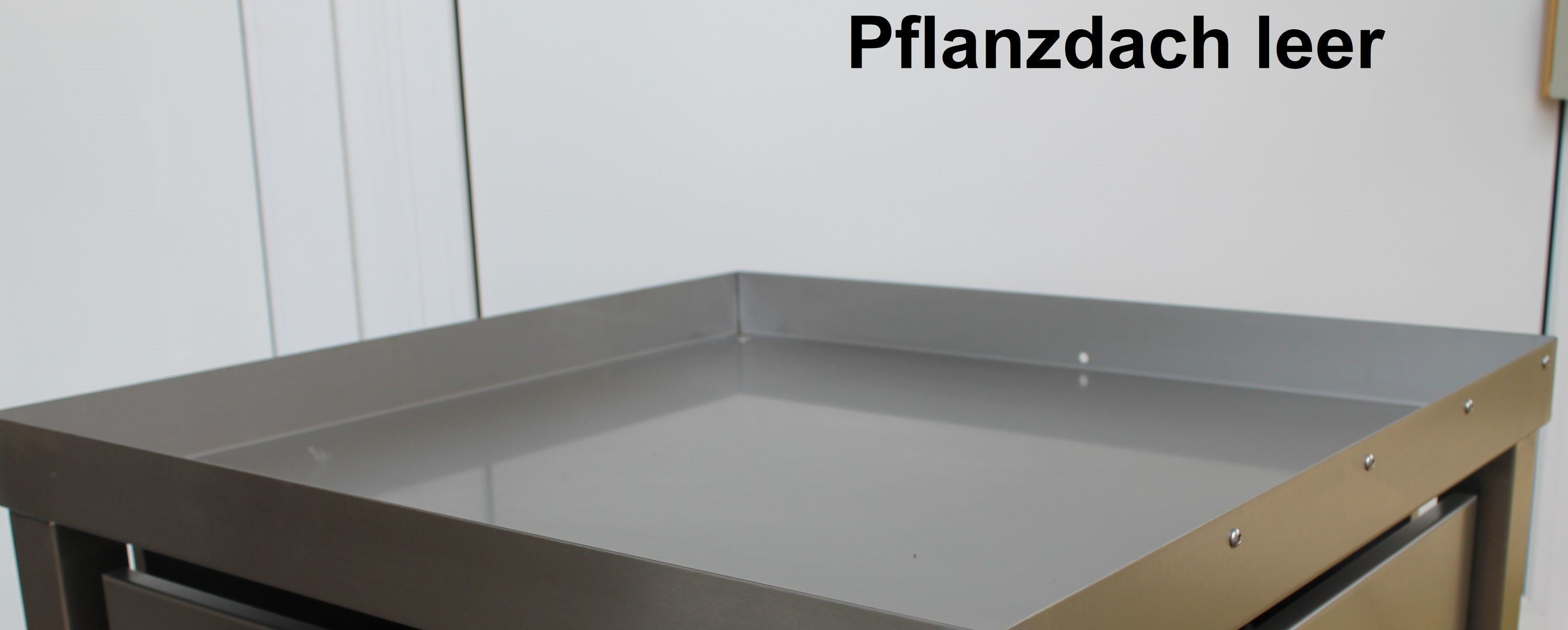 Mülltonnenbox Holz Edelstahl 120 Liter 3er Box