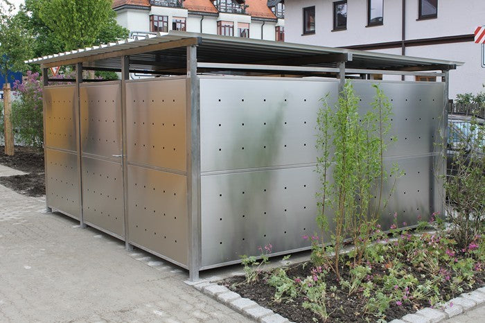 Fahrradhaus Mülltonnenhaus Edelstahl Gr.5