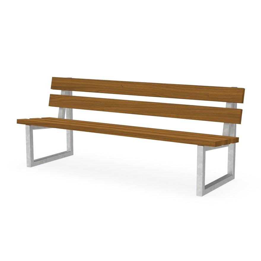 Parkbank Lima mit Fichtenholz 40 x 120 mm und verzinktem Stahlgestell