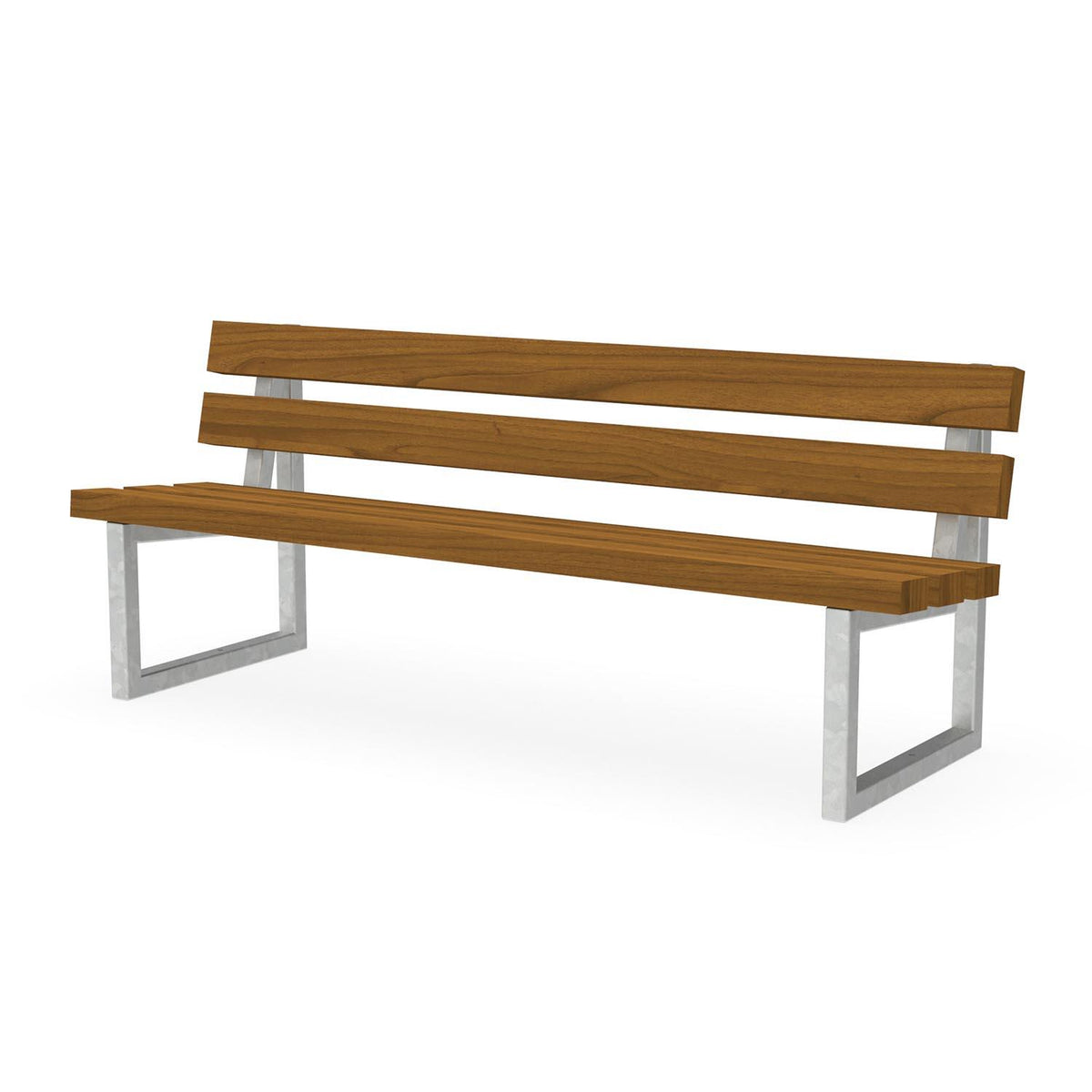 Parkbank Lima mit Fichtenholz 60 x 120 mm und verzinktem Stahlgestell