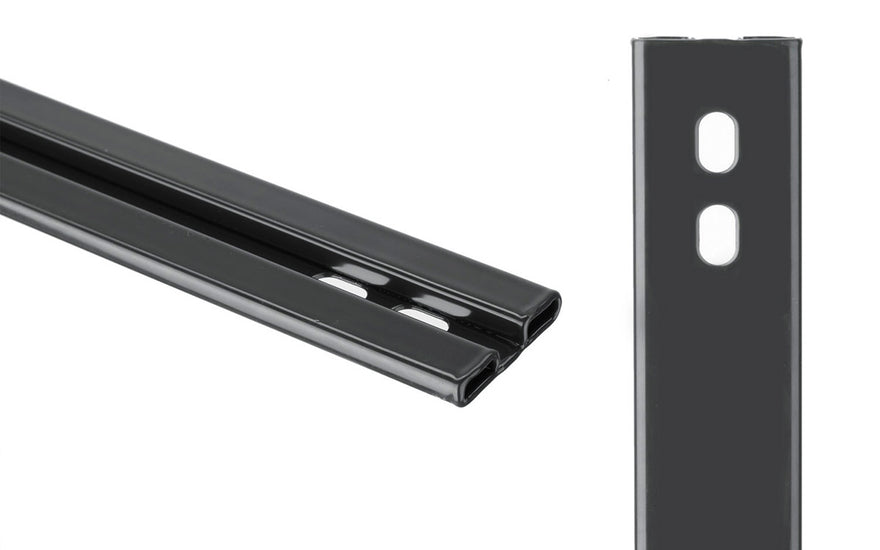 Profilleiste Typ XAA 40 x 7 mm, Detail des Profils und der Langlöcher