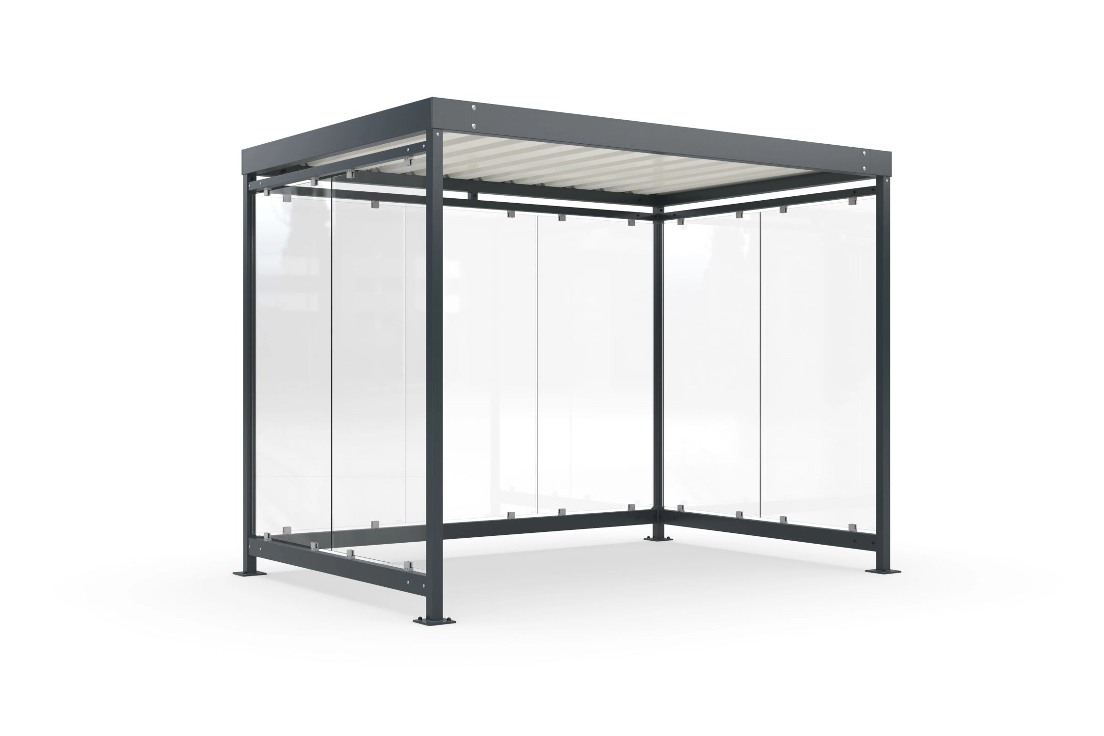 Fahrradüberdachung, Raucherunterstand K3 b/b