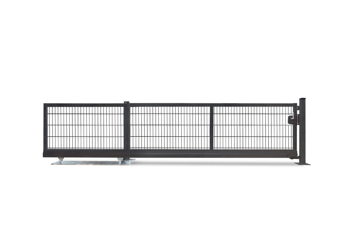 Schiebetor V-Star F60 Anthrazitgrau (RAL 7016), lichte Weite 3500 mm, Höhe 1000 mm, freigestellt