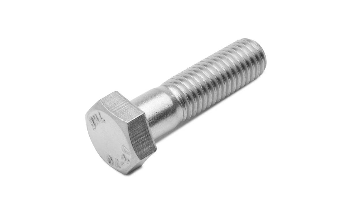 Sechskantschraube M12 x 45 mm DIN 931 aus Edelstahl A2