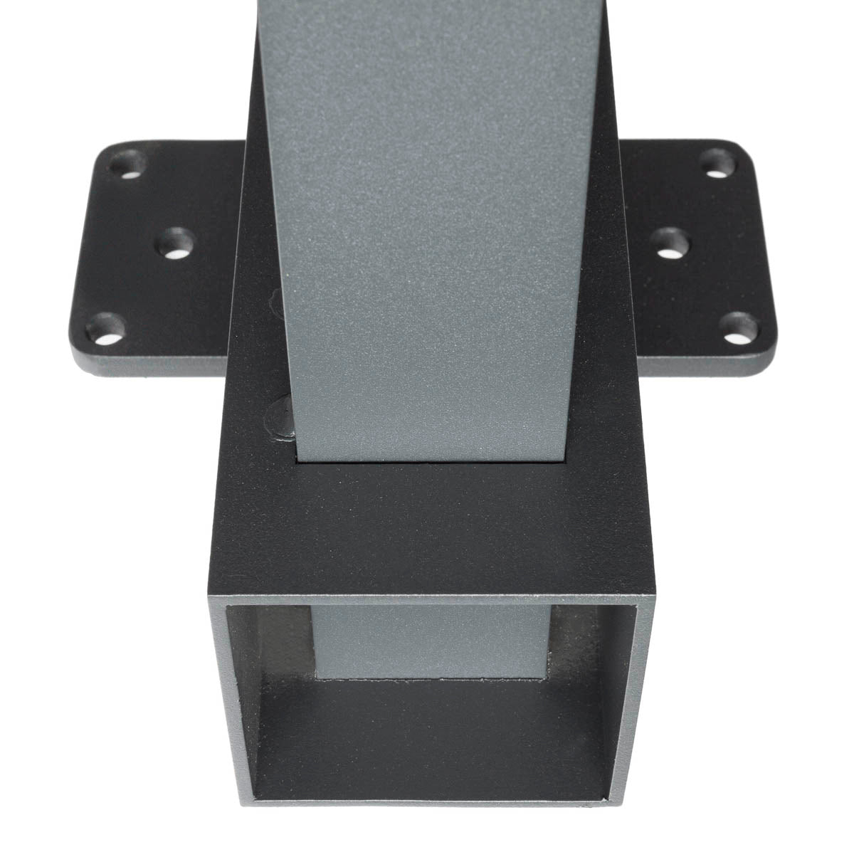 Bodenprofil 80 x 80 mm mit Befestigungslaschen von unten
