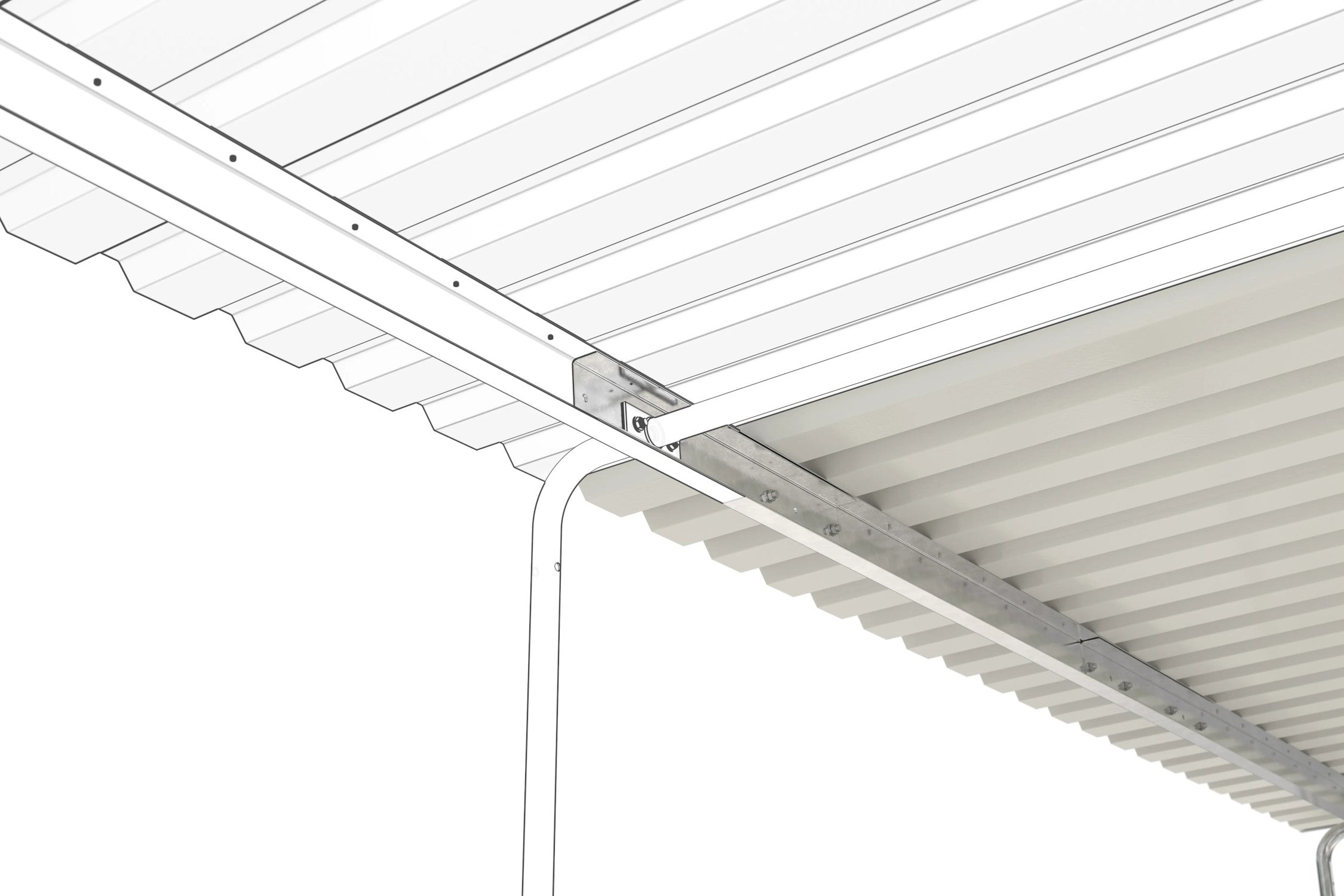 Raucherunterstand, Zweiradüberdachung, Personenunterstand Modell Siegen S19
