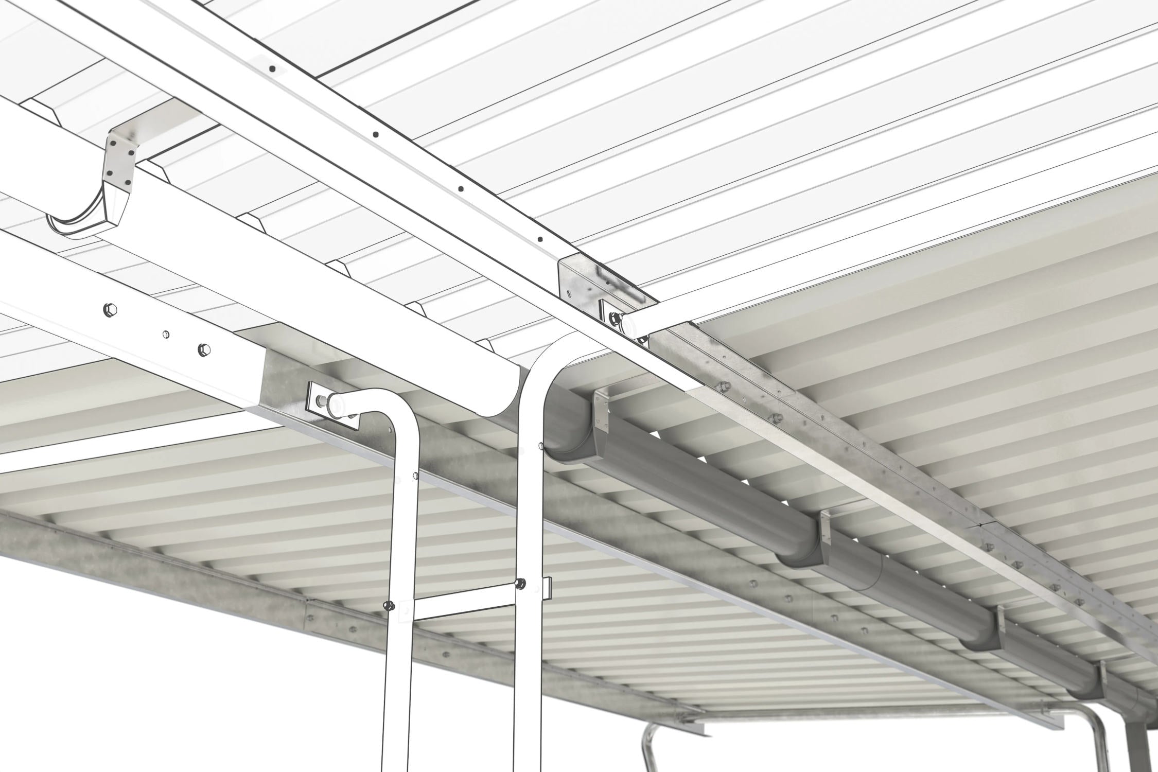 Raucherunterstand, Zweiradüberdachung, Personenunterstand Modell Siegen S29