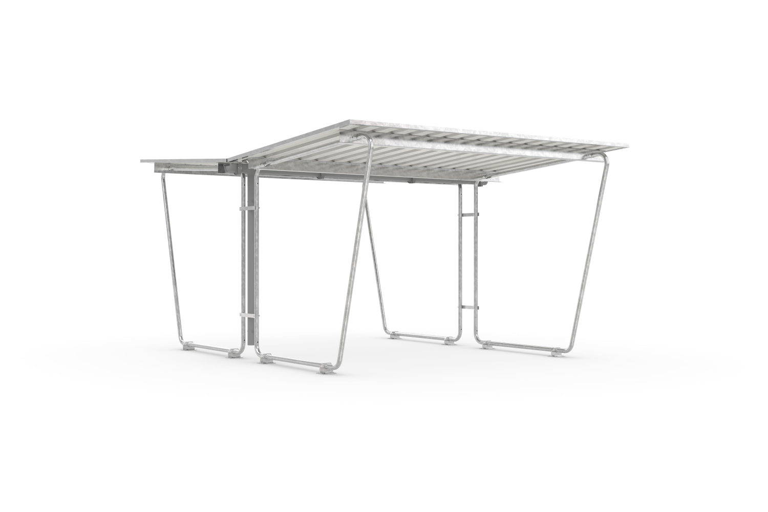 Raucherunterstand, Zweiradüberdachung, Personenunterstand Modell Siegen S27