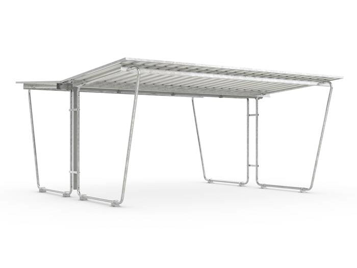 Raucherunterstand, Zweiradüberdachung, Personenunterstand Modell Siegen S28