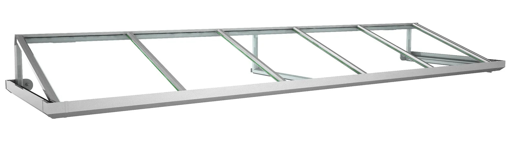 Modernes Aluminium Vordach mit Acrylglas, stabile Konstruktion, 3 Meter breit