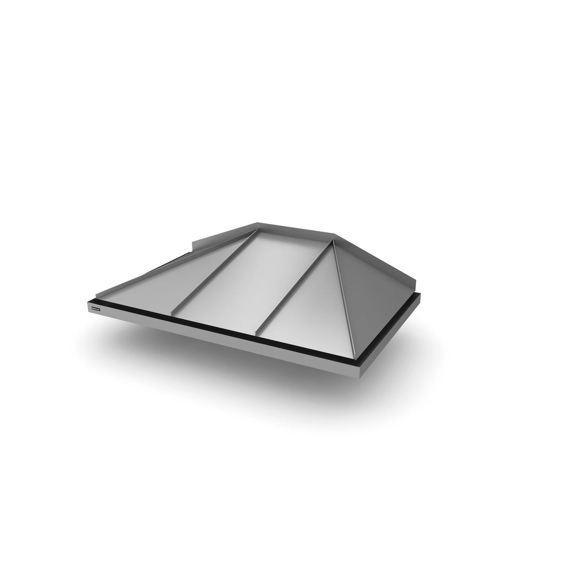 Vordach Amberg 1600 × 1155 mm, Aluminiumdach Dunkles Silbermetallic RAL 9007