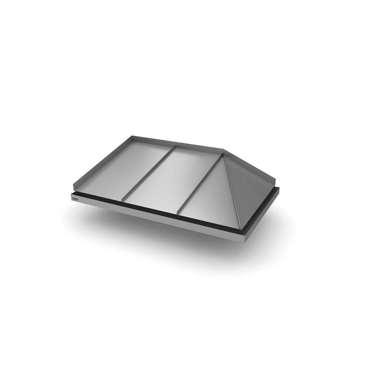 Vordach Amberg 2 1550 × 1155 mm, Aluminiumdach Dunkles Silbermetallic RAL 9007
