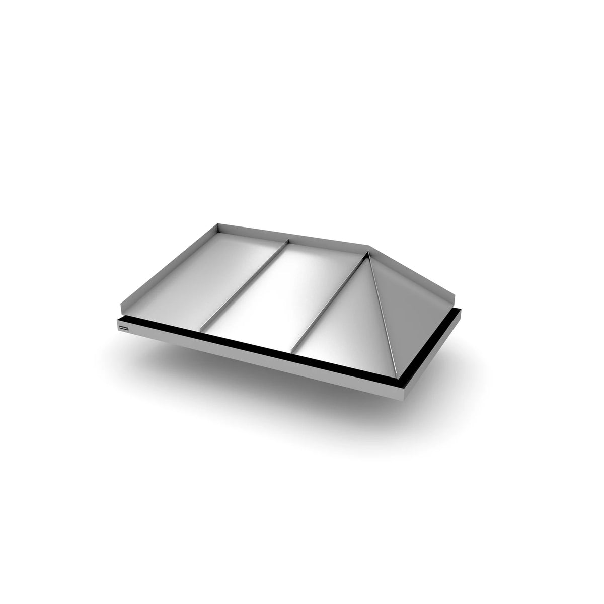 Vordach Amberg 2 1550 × 1155 mm, Aluminiumdach Silbermetallic RAL 9006