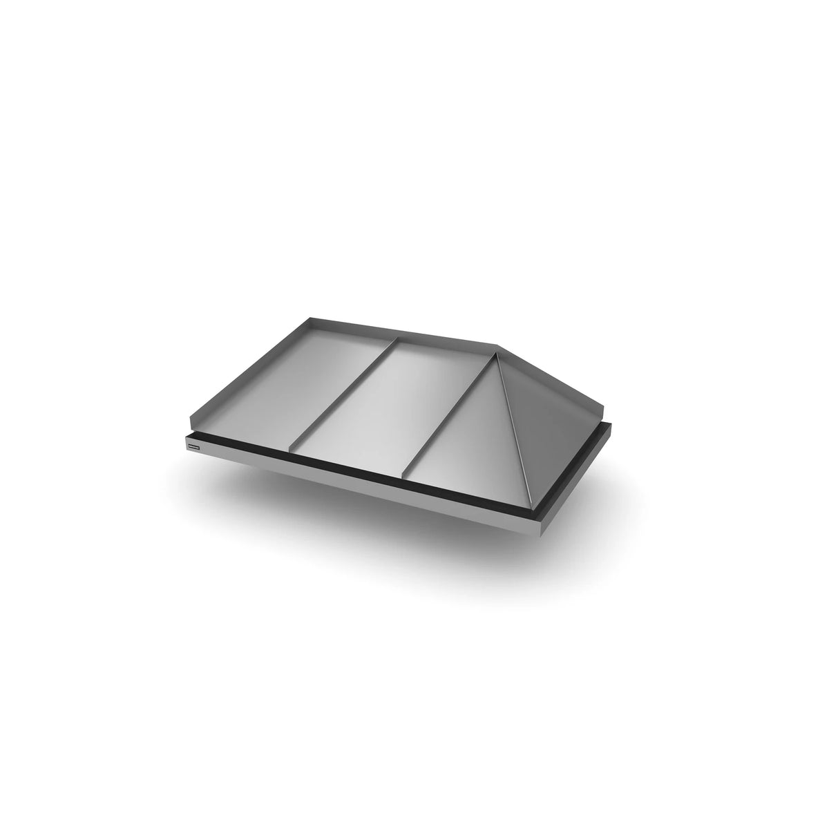 Vordach Amberg 2 1550 × 955 mm, Aluminiumdach Dunkles Silbermetallic RAL 9007