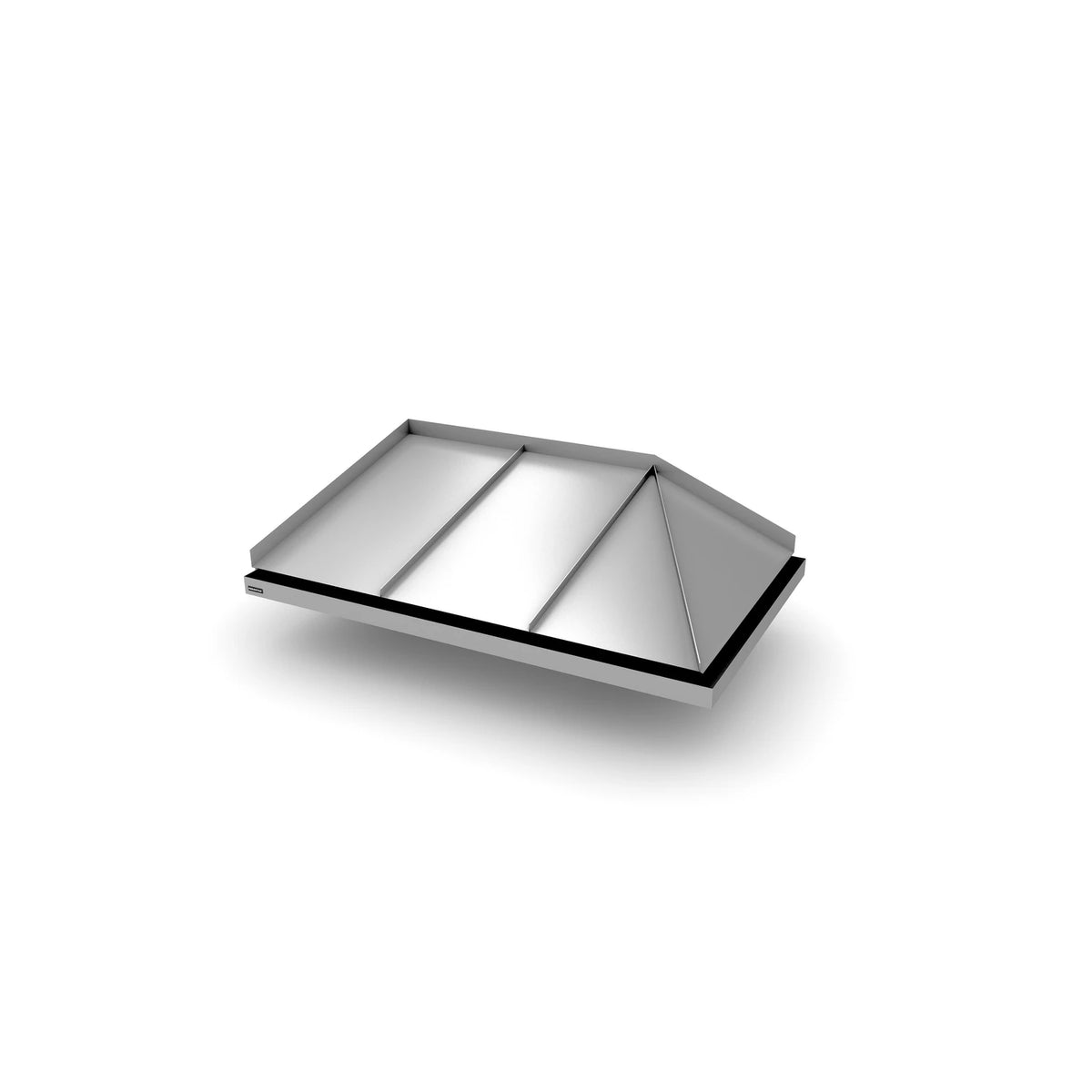 Vordach Amberg 2 1550 × 955 mm, Aluminiumdach Silbermetallic RAL 9006