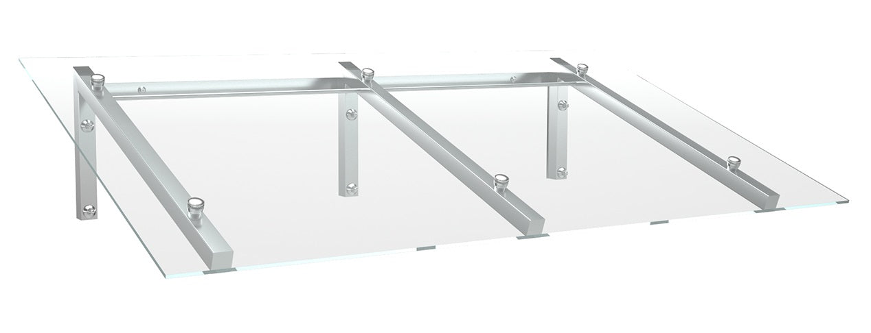 Vordach Sirius VSG - drei Stützbügel