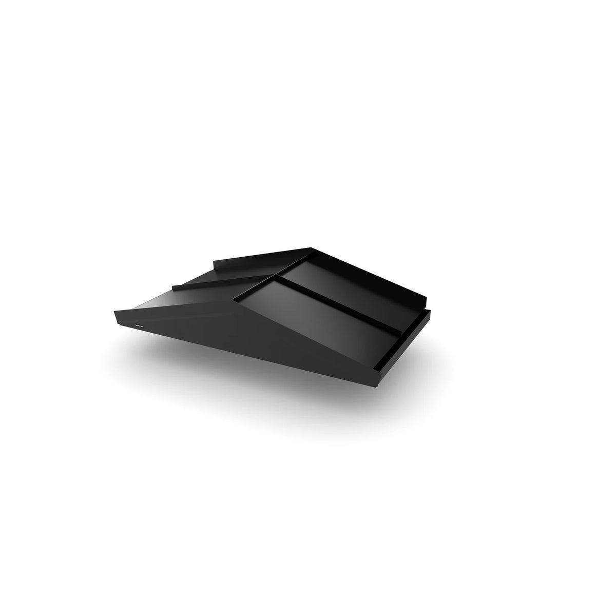 Vordach Nürnberg geschlossen Breite 1600 mm, Aluminiumdach Schwarz RAL 9011