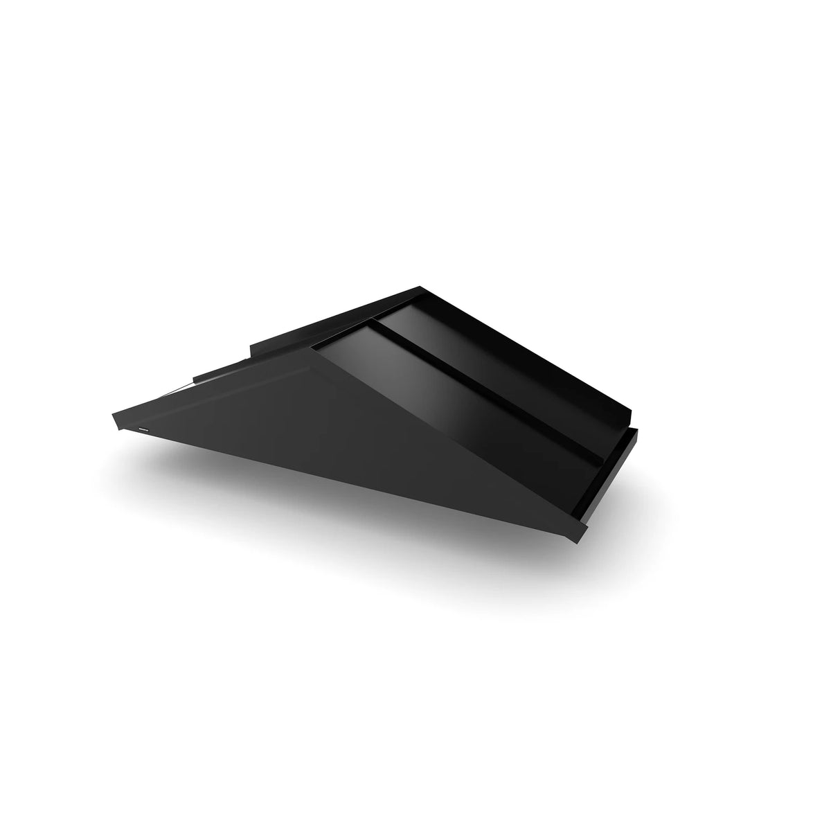 Vordach Nürnberg geschlossen Breite 2100 mm, Aluminiumdach Schwarz RAL 9011
