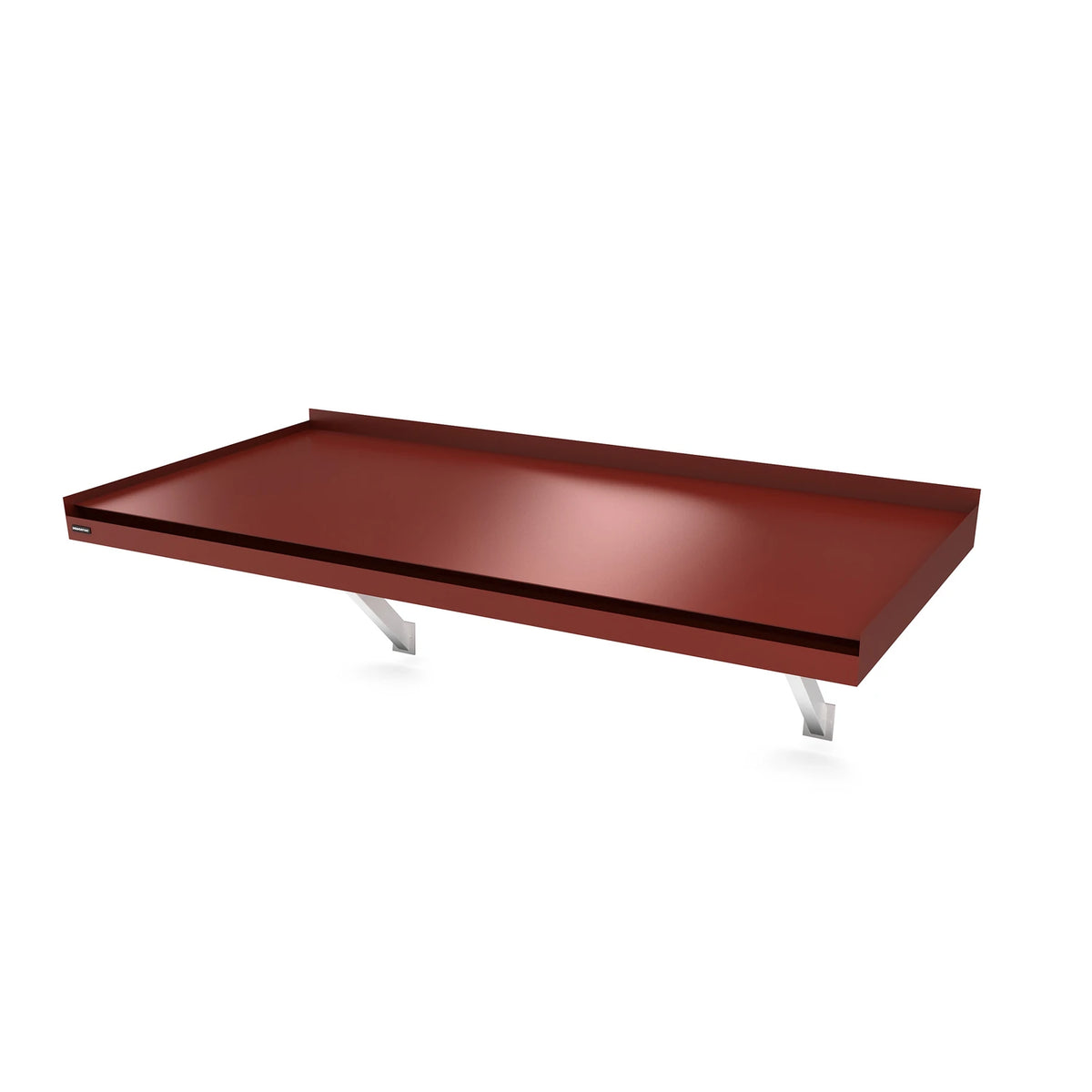 Vordach Plattling Konsolen 2000 × 1155 mm, Aluminiumdach Dunkelrot RAL 3009