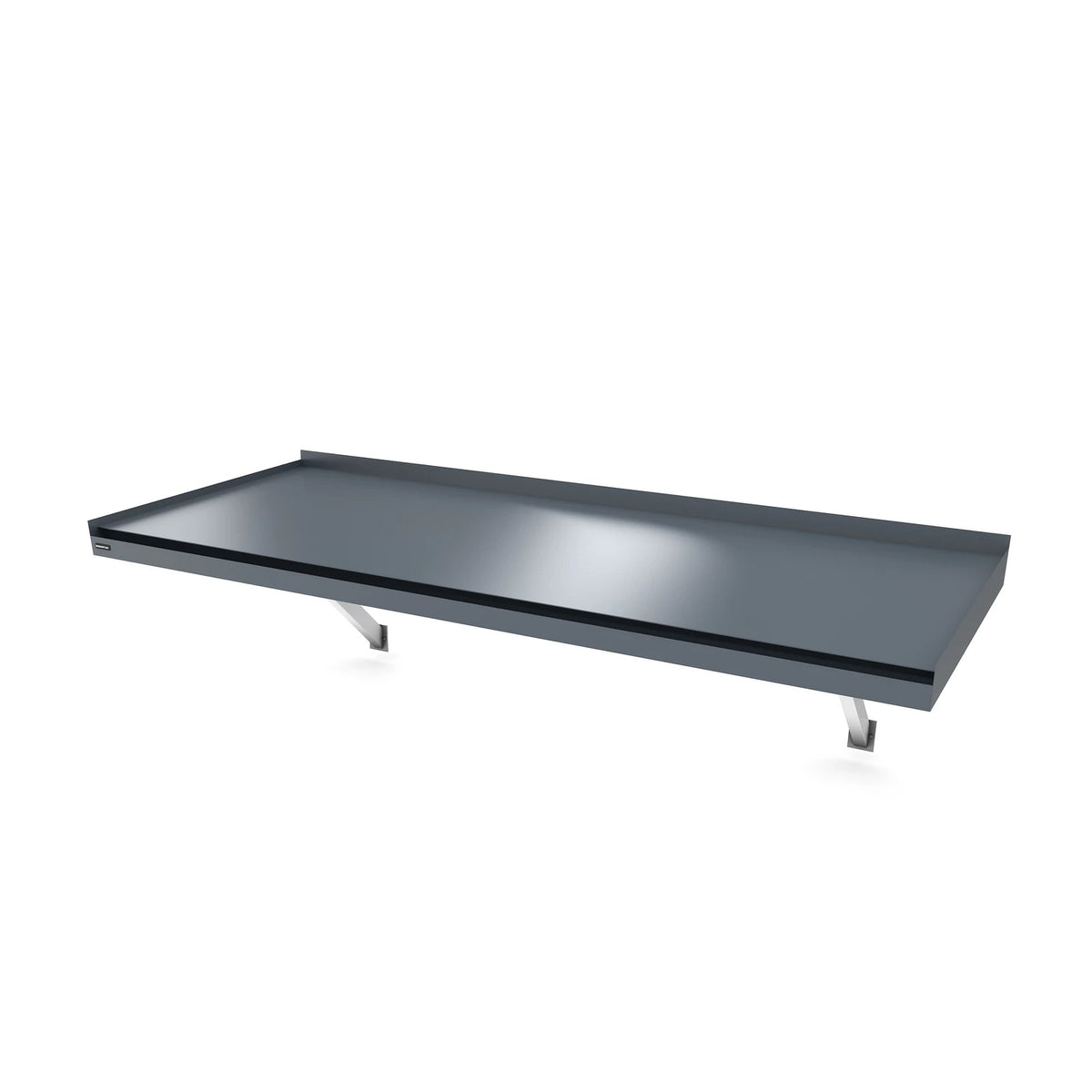 Vordach Plattling Konsolen 2430 × 955 mm, Aluminiumdach Graphitgrau RAL 7016