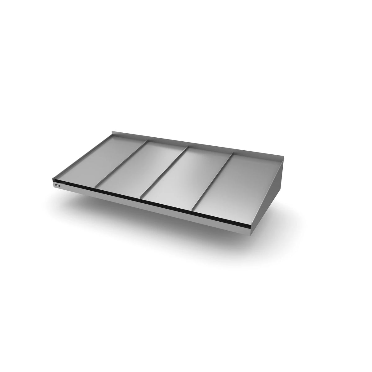Vordach Straubing 2000 × 955 mm, Aluminiumdach Dunkles Silbermetallic RAL 9007