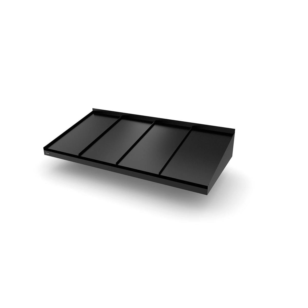 Vordach Straubing 2000 × 955 mm, Aluminiumdach Schwarz RAL 9011