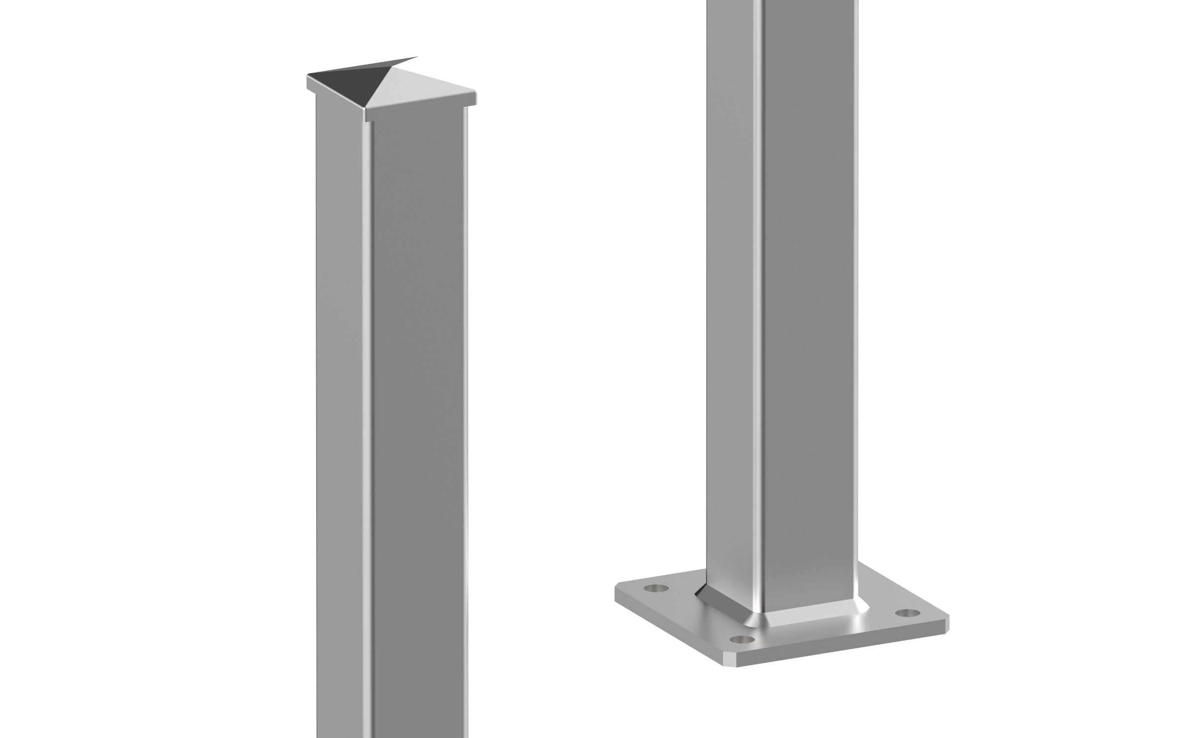 Zaunpfosten Geländerpfosten Edelstahl Basic