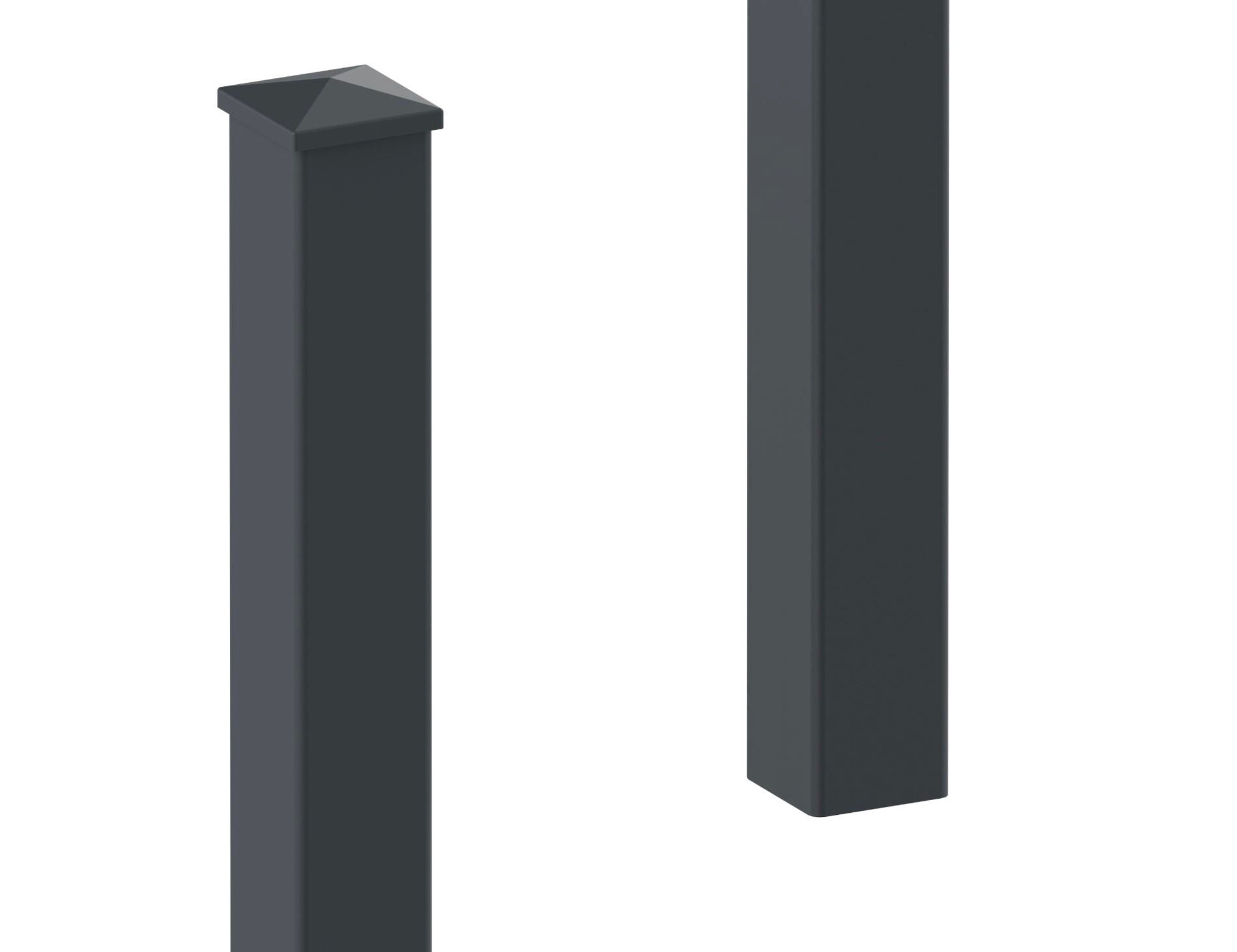 Zaun Pfosten Basic verzinkt und pulverbeschichtet