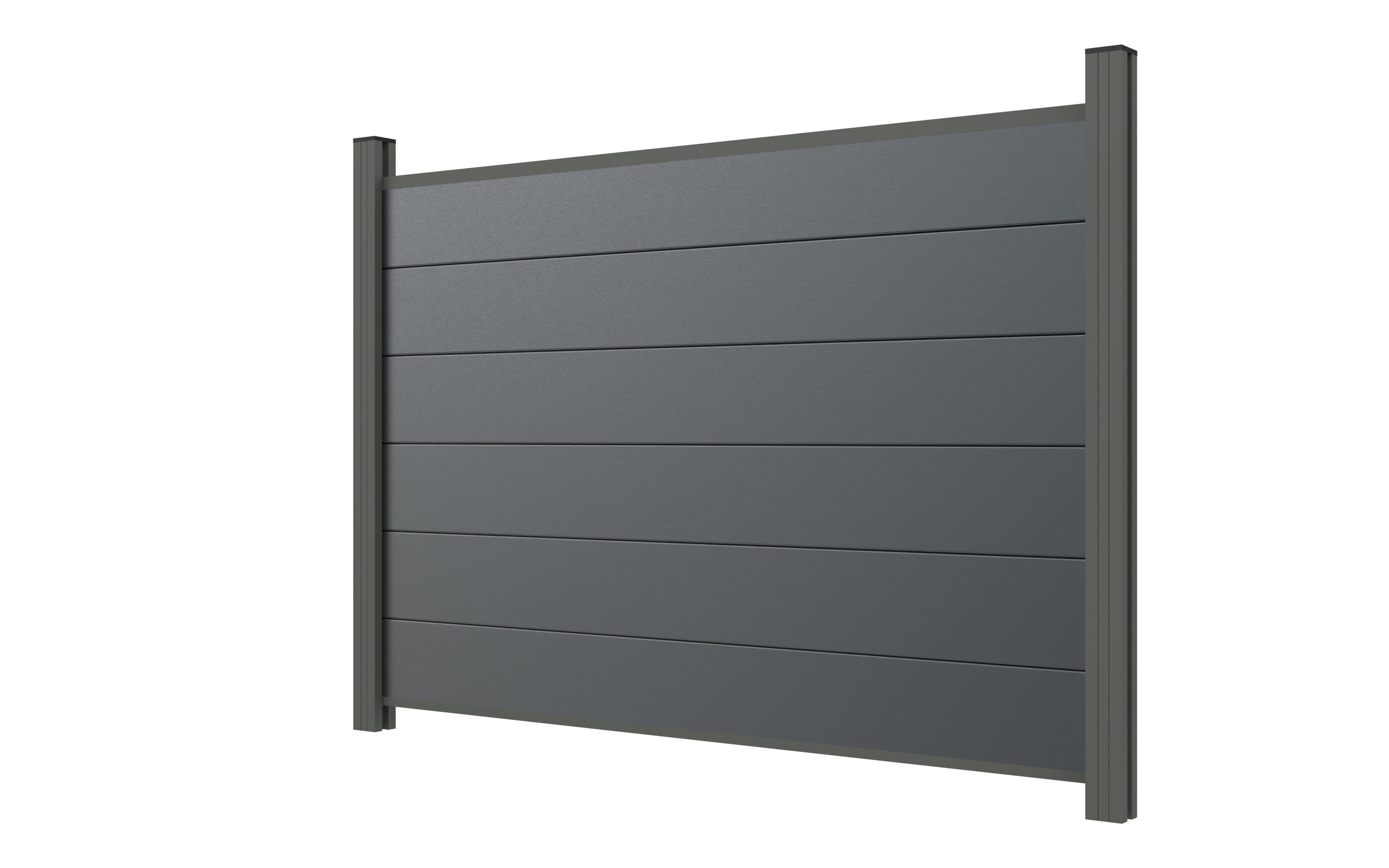 Sichtschutz Zaun WPC Füllung Anthrazit zum Aufdübeln