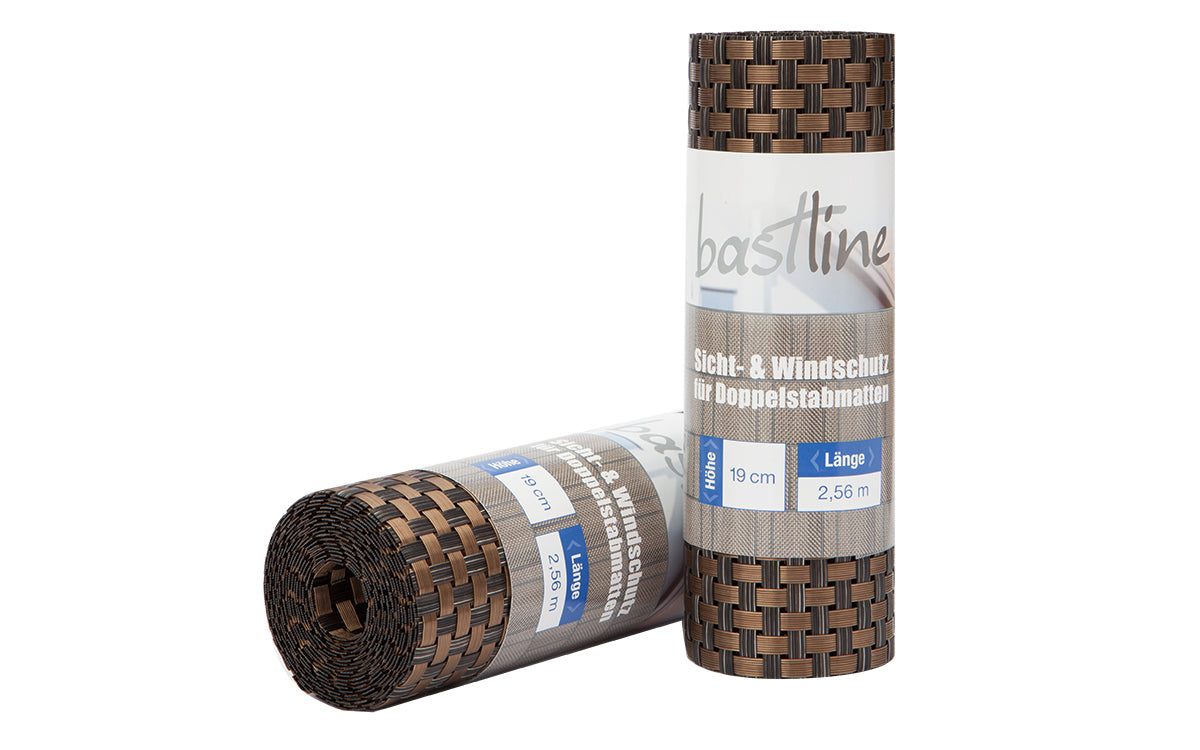 Sichtschutzstreifen bastline in Bronze mit Gewebestruktur