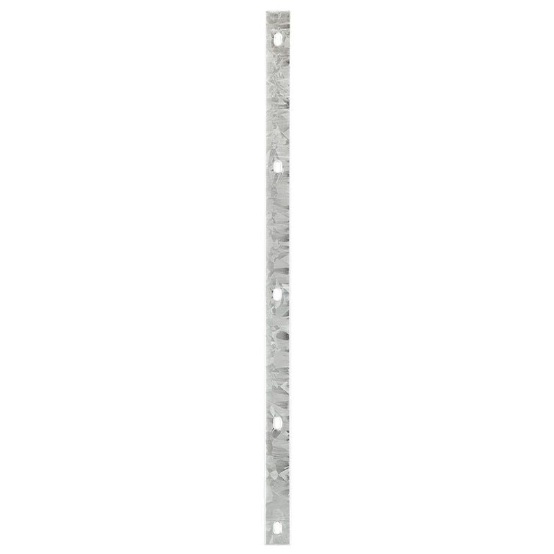 Lange Abdeckleiste Typ A verzinkt für Zaunhöhe 2430 mm