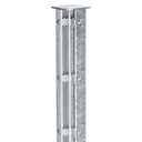 Eck-Zaunpfosten Typ QAE verzinkt, Quadratrohr 60 x 60 x 2 mm mit Abdeckleiste